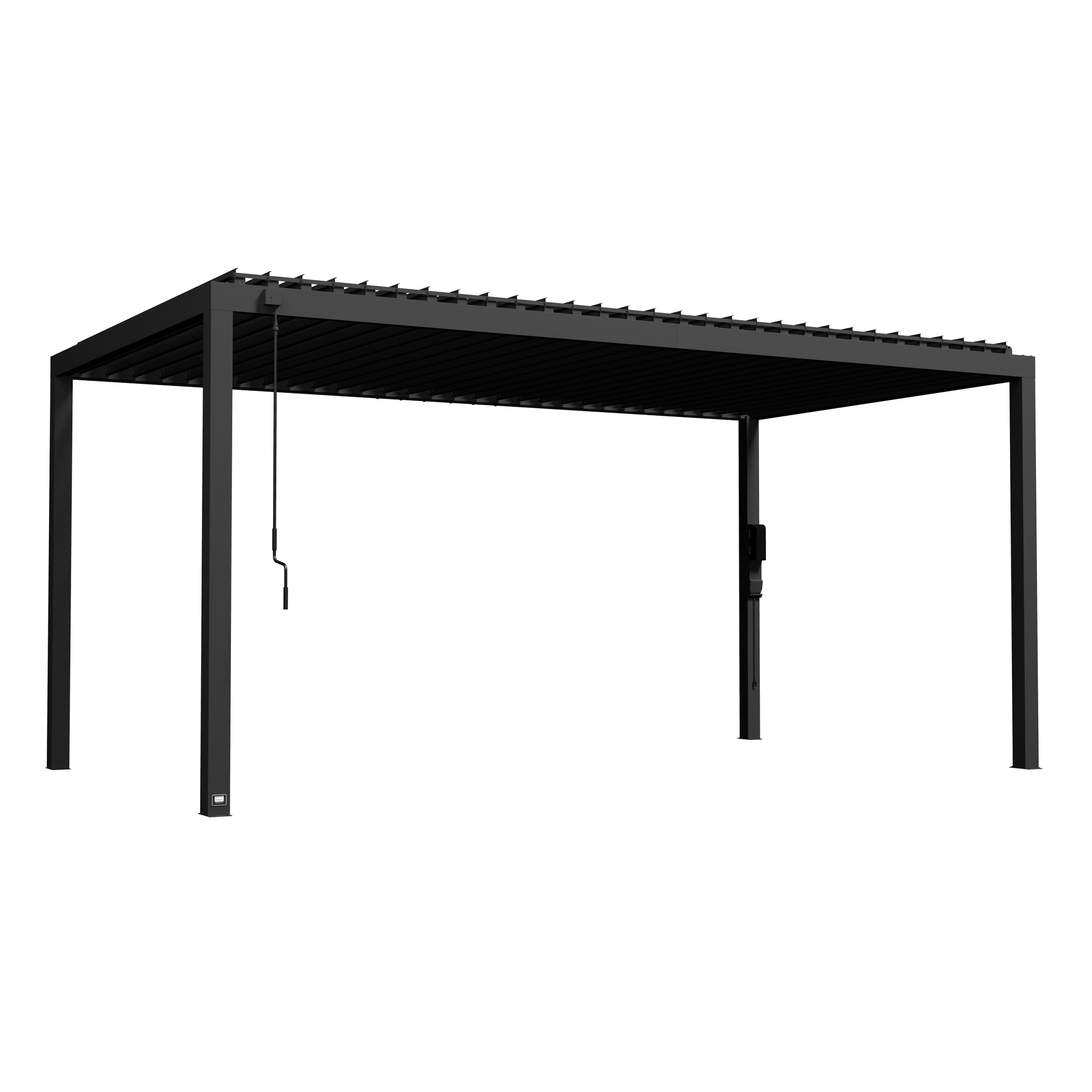 18x10 Sarasota Steel Louvered Pergola