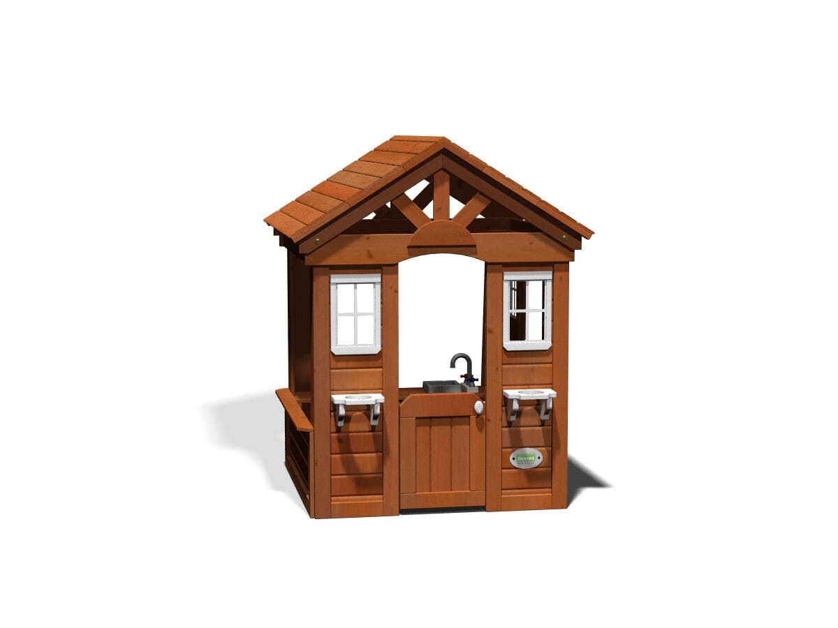 backyard discovery columbus all cedar wood playhouse