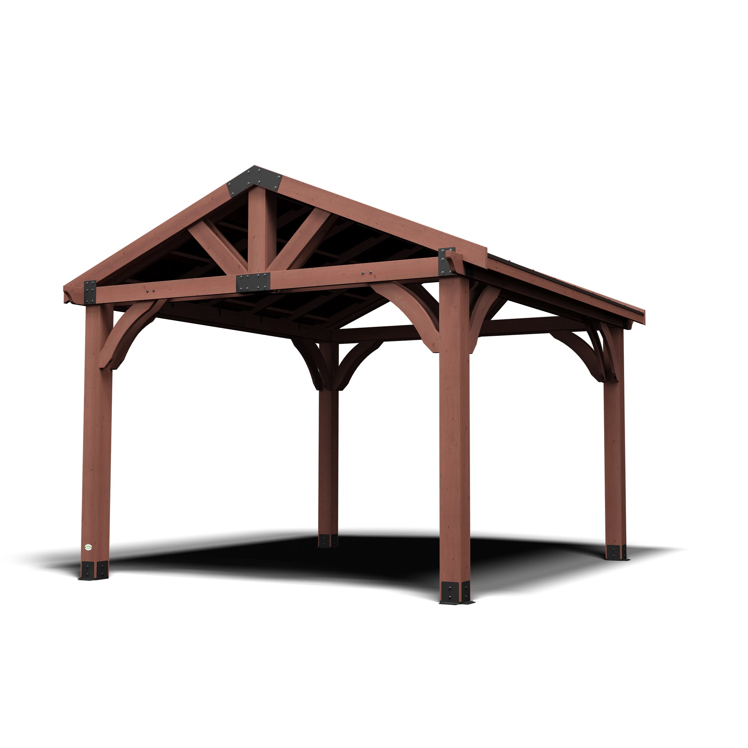 12x12 Arlington Gazebo with Electric - Lt Brown