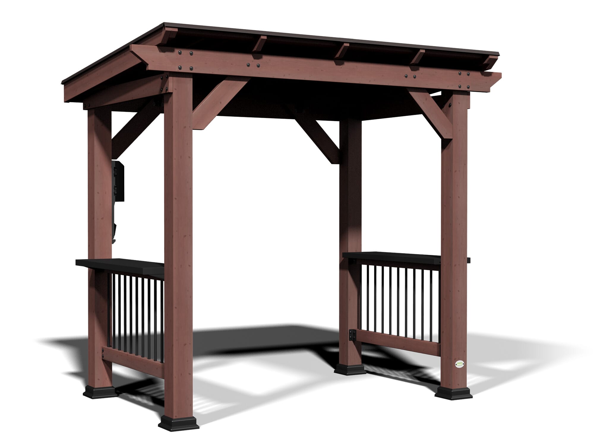 Four Seasons Courtyard Grill Gazebo with LED Lights
